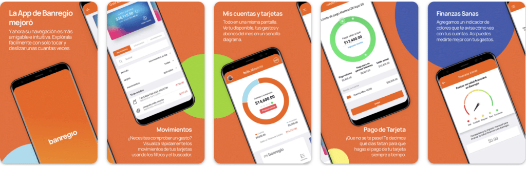 Una imagen de la renovada App de Banregio.